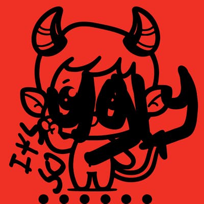 cute devil person