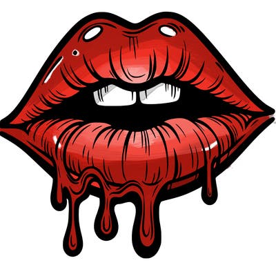lips that look realistic and drip