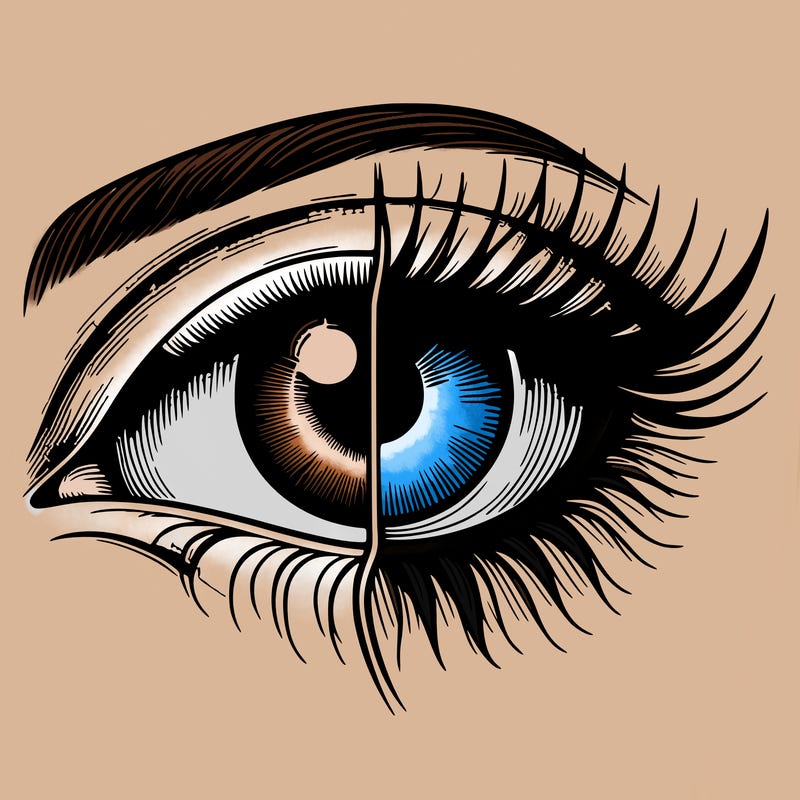 realistic eye split