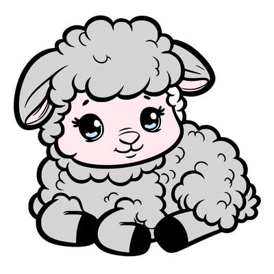 a baby sheep