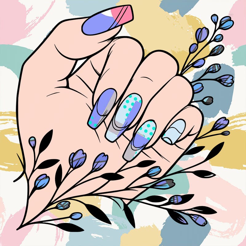 nails with french tip