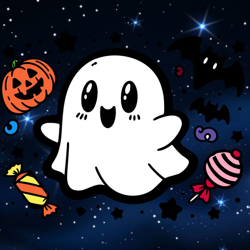 halloween cute little ghost