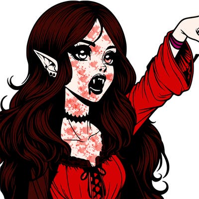 realistic vampire girl