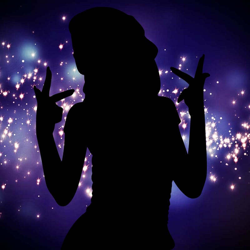 realistic teenage girl with braids and a beanie and crop top doing 🫶🏼