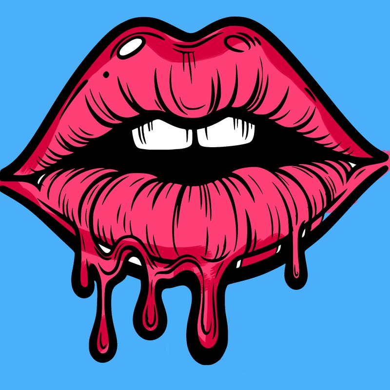 lips that look realistic and drip