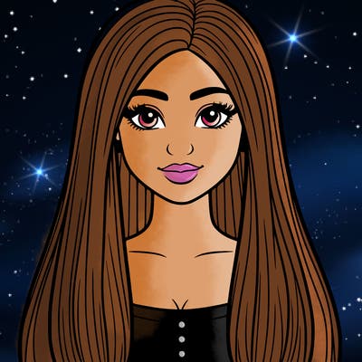 latina girl with straight hair