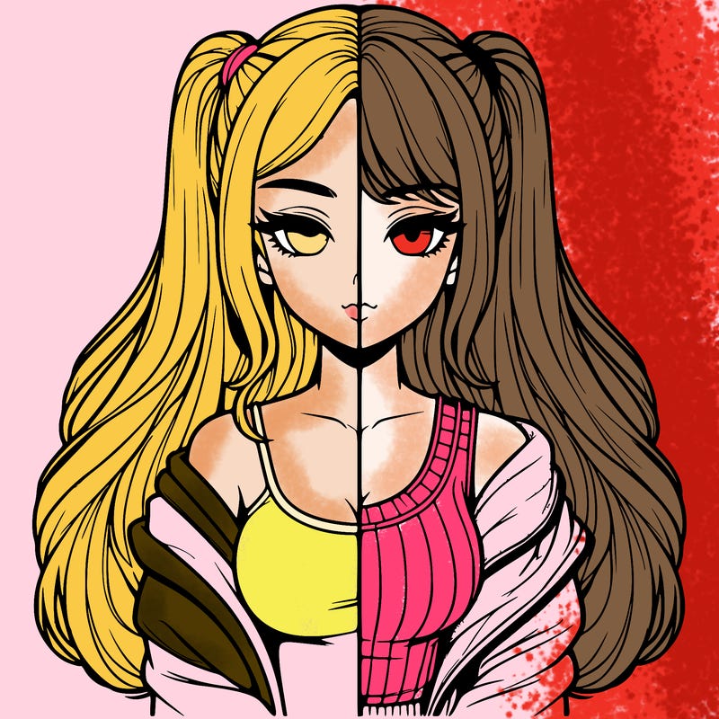 realistic girl split