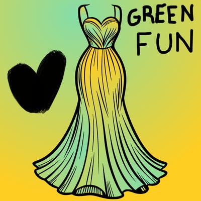 attractive long fashion dress