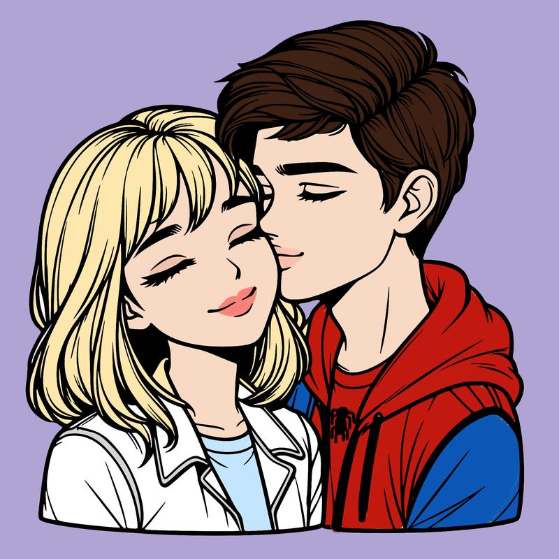 realistic girl and boy  love