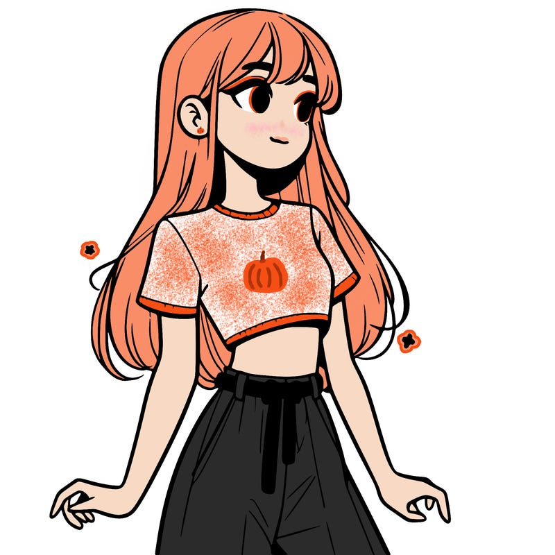 girl in a cute crop top