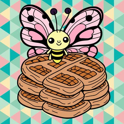 butterfly waffles
