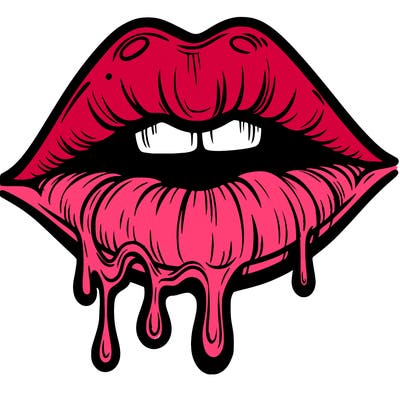 lips that look realistic and drip