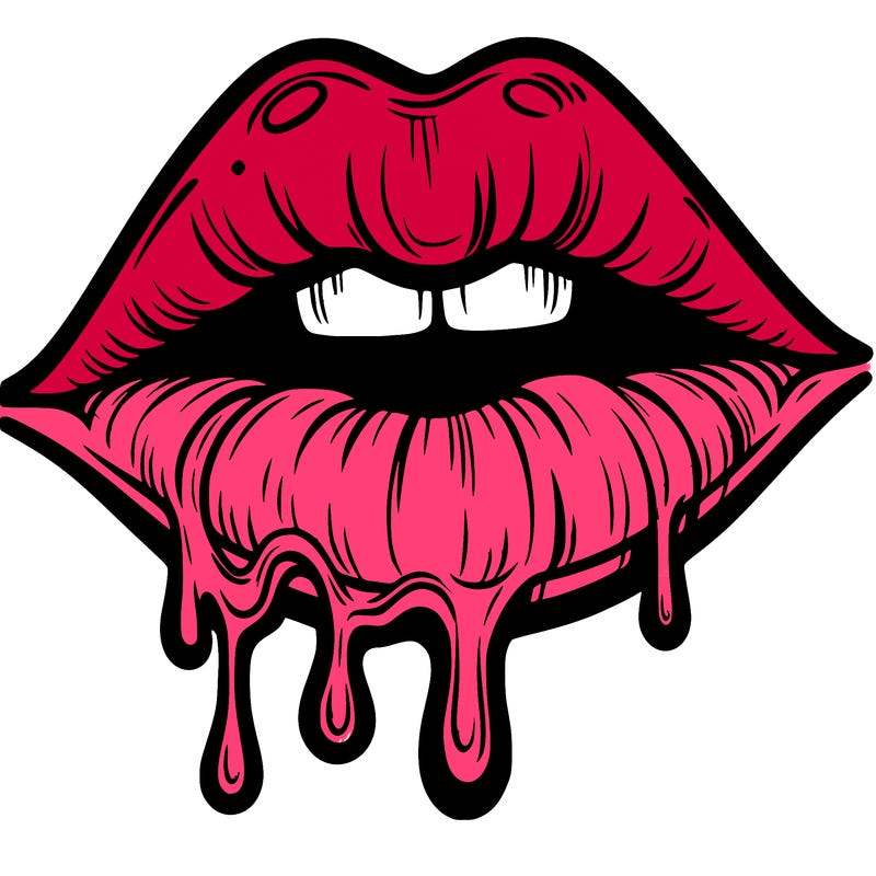 lips that look realistic and drip