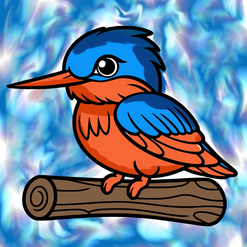 kingfisher out line