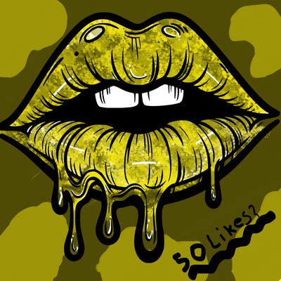 lips that look realistic and drip