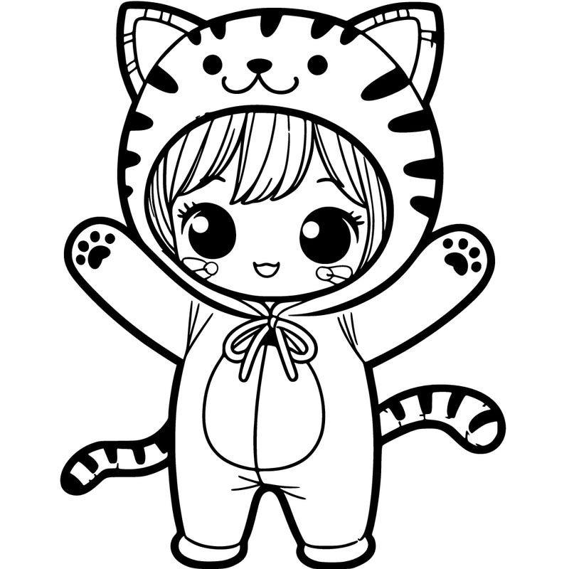 girl with cat suit