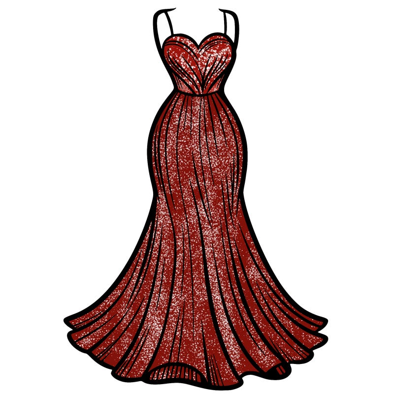 attractive long fashion dress