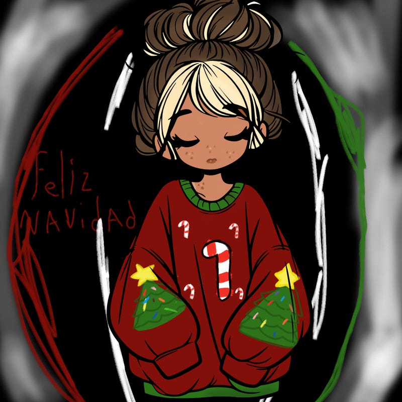 girl with baggy sweatshirt and messy bun