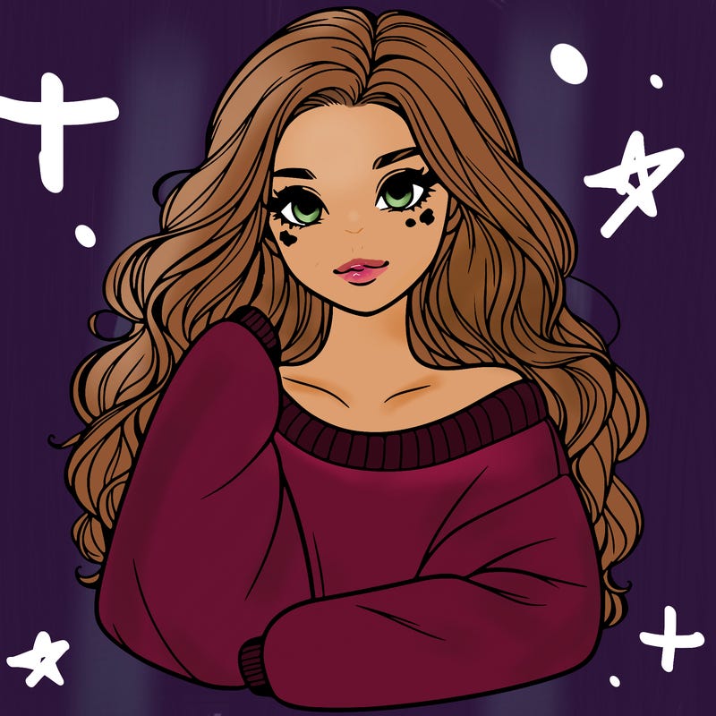 a beautiful girl in a big sweatshirt