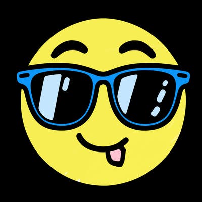 emoji with sunglasses