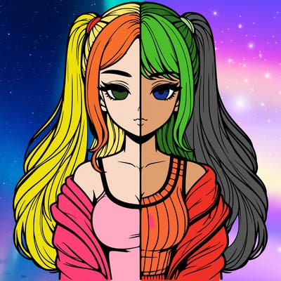 realistic girl split