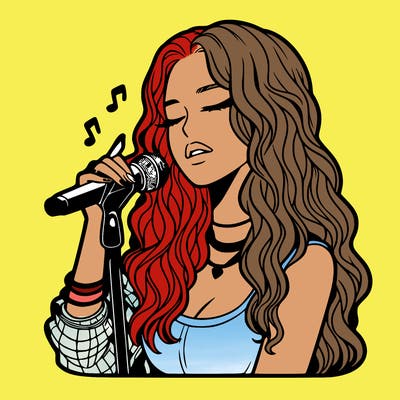 realistic female singer