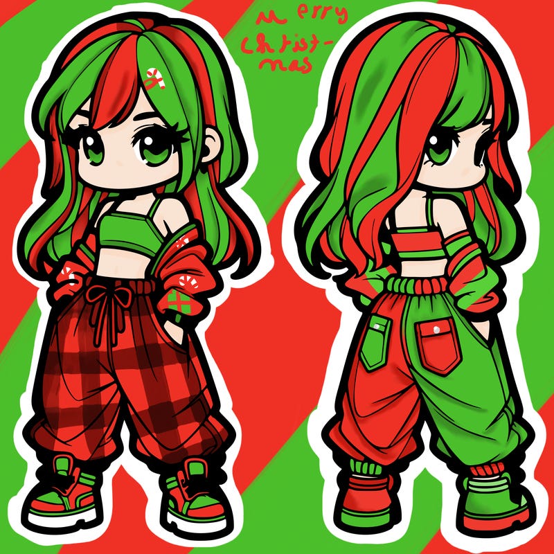 girl in crop top and baggy pants