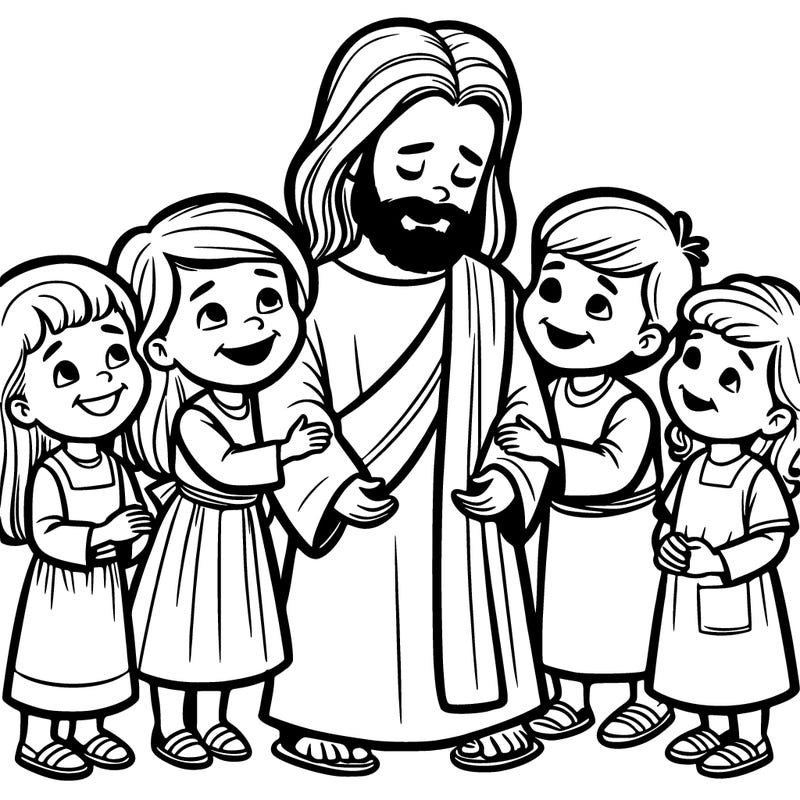 jesus loving children