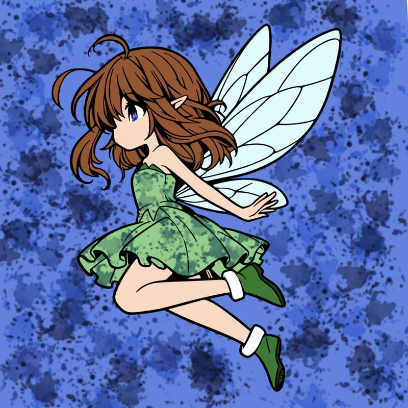 manga fairy flying