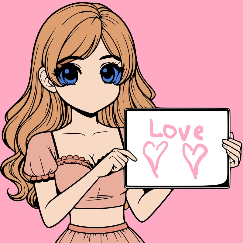 realistic pretty girl holding blank sign