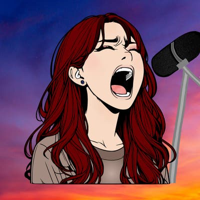 screaming realistic, girl