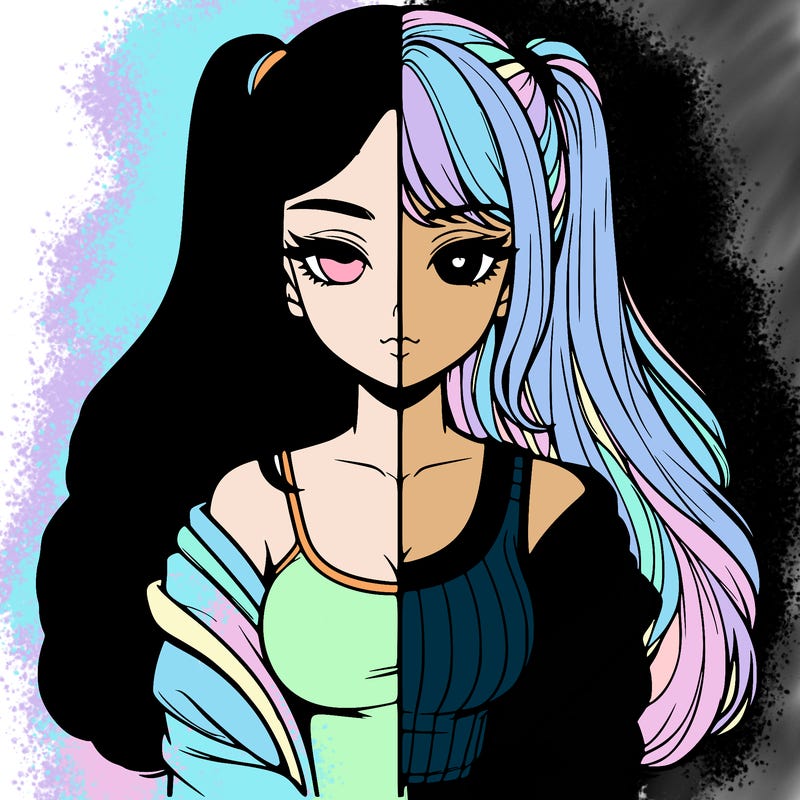 realistic girl split