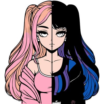 realistic girl split