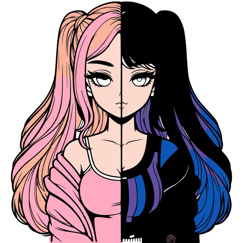 realistic girl split