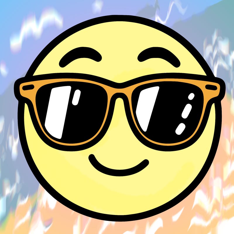 emoji with sunglasses