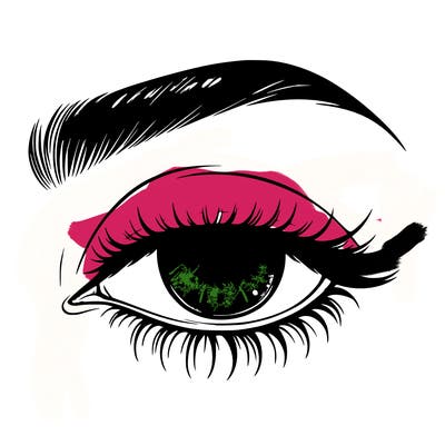 eye closed realistic