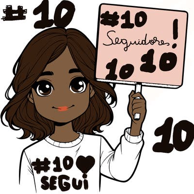 realistic girl holding up a sign