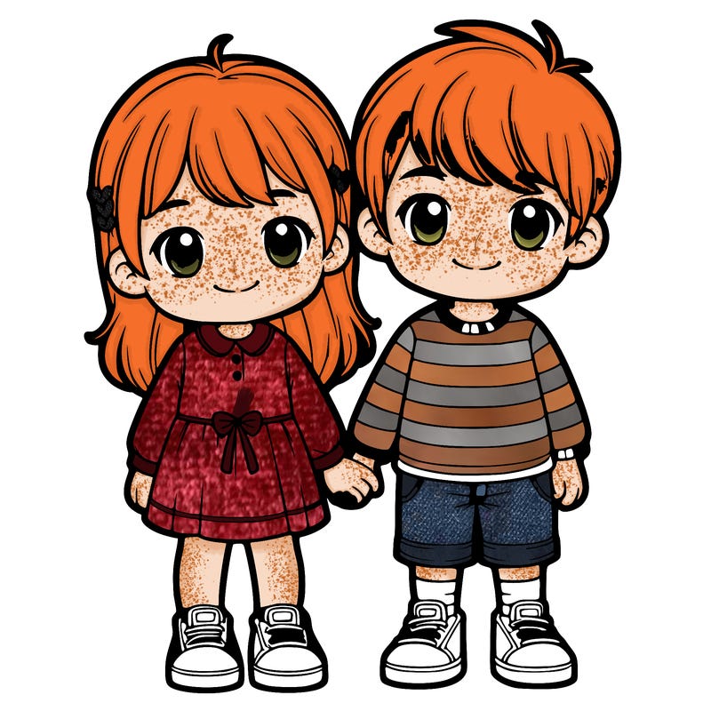 realistic 2 siblings