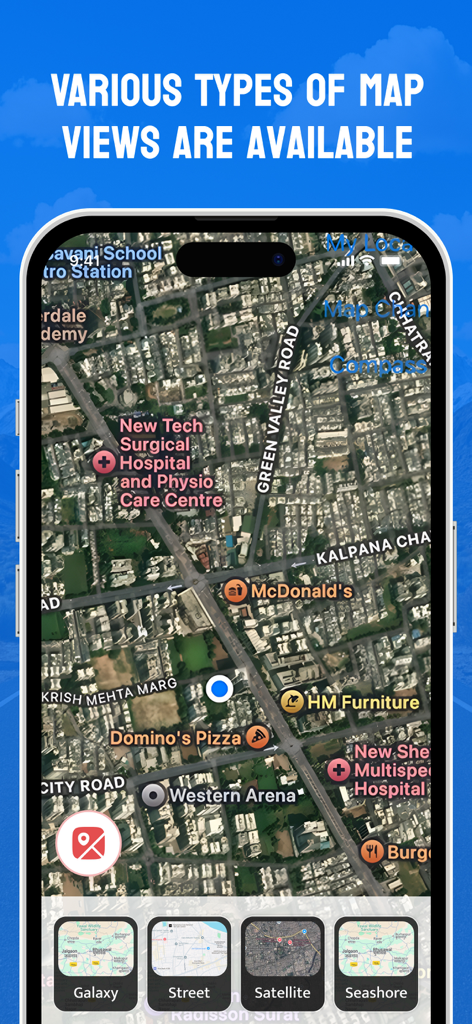 TruckMap.AI - Truck GPS Routes - Interface de l'application TruckMap.AI montrant plusieurs options de vue de carte pour la navigation professionnelle de camions