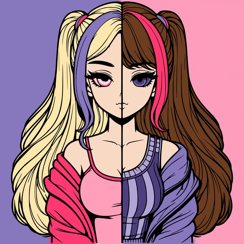 realistic girl split