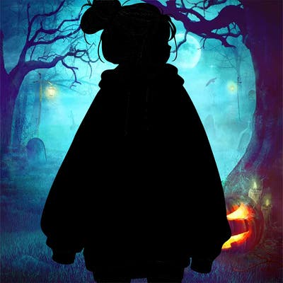 realistic girl with a oversized sweatshirt on and a bun