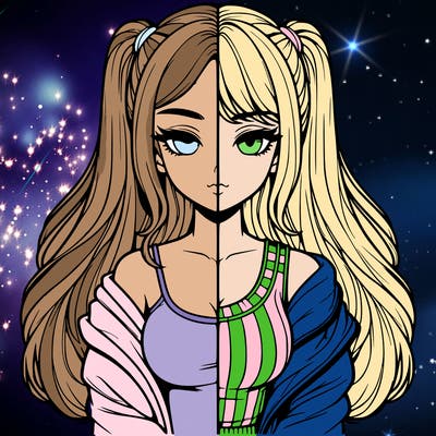 realistic girl split