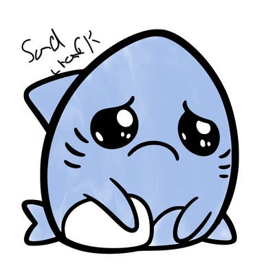sad shark