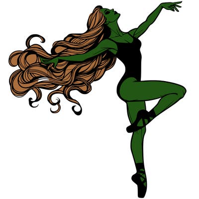 realistic woman dancer