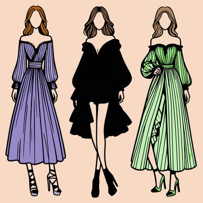 fashion models dresses