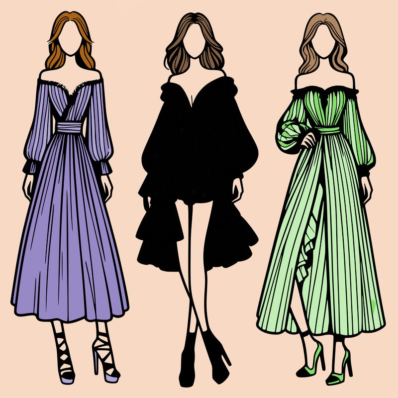 fashion models dresses