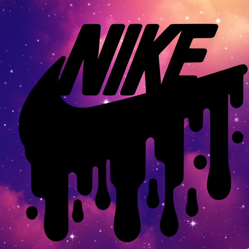 dripping nike logo
