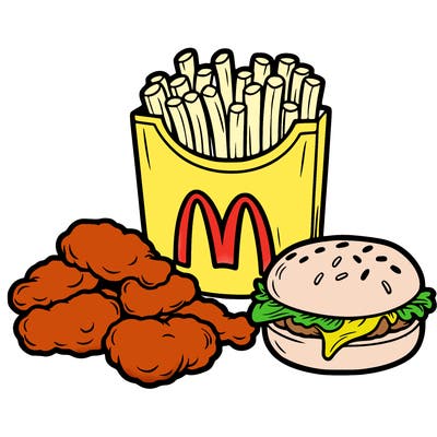 mcdonald's chicken nuggets and fries