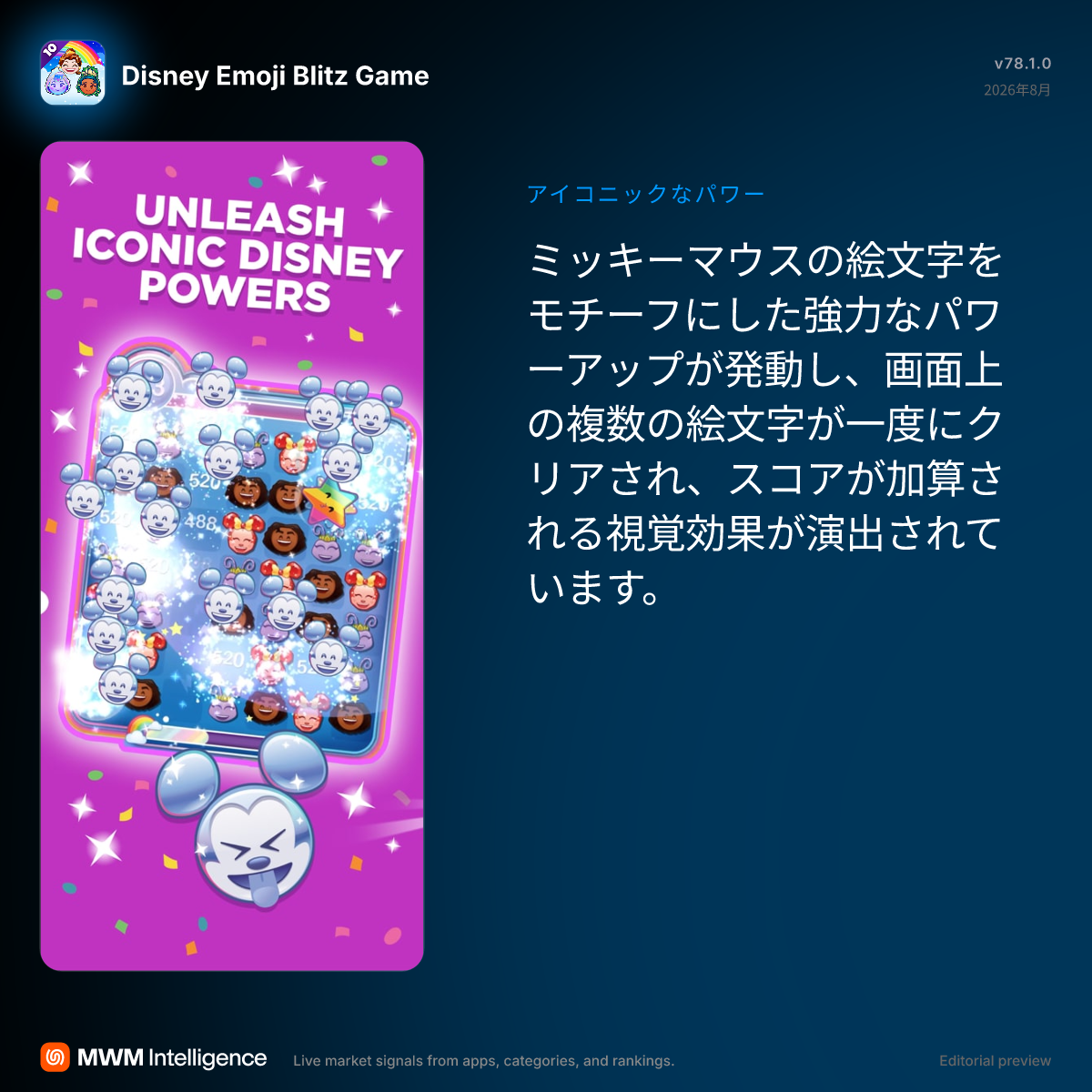 ディズニー emojiマッチ - ゲームアプリ | MWM