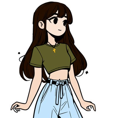 girl in a cute crop top